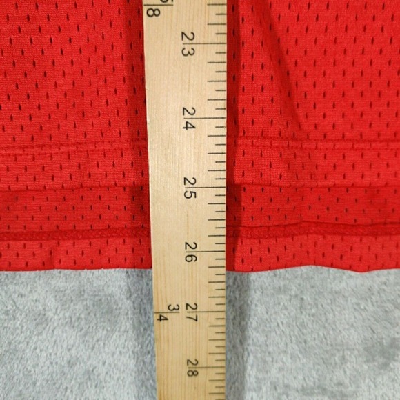 NCAA Wisconsin Badgers Jersey Womens Medium Red Tie Up Soortswear - Picture 5 of 8